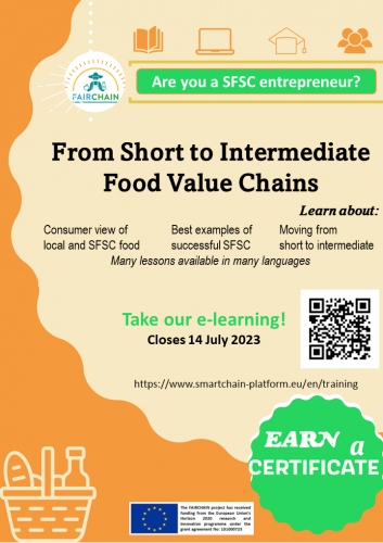 New e-learning course: From Short to Intermediate Food Value Chains